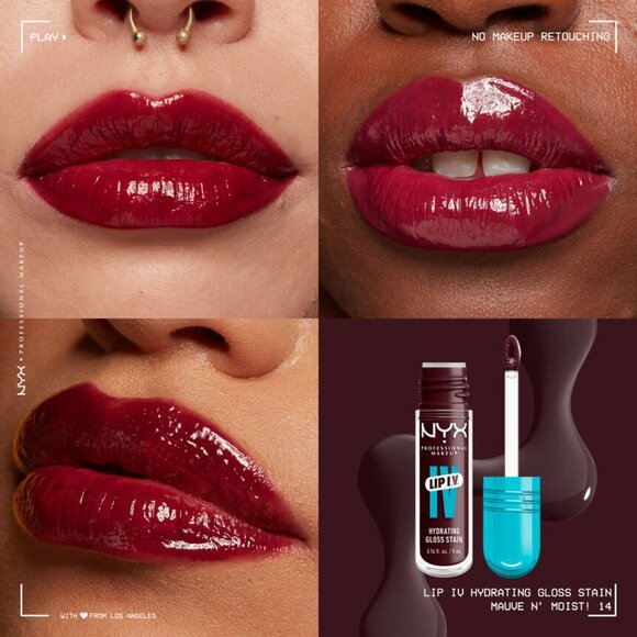 NYX Other - Mauve N Moist shade NYX Lip IV Hydrating Gloss Serum and Stain